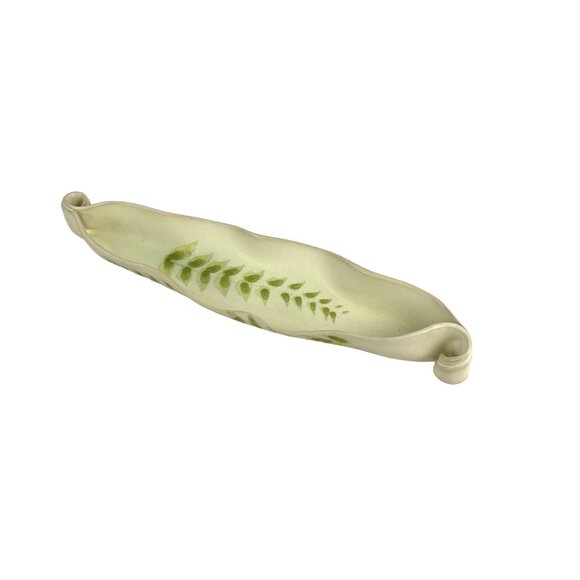 Hilborn Canadian Ceramic Leaf Dish - Handcrafted Art Pottery With Leaf Design - Picture 4 of 7